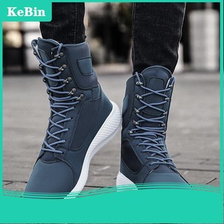 Giày Bốt Nam Cổ Cao Họa Tiết Rằn Ri Size Lớn 38-48