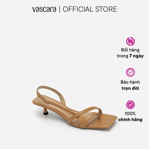 Vascara Giày Sandal Quai Chéo Phối Kiểu D'Orsay Slingback - SDN 0720