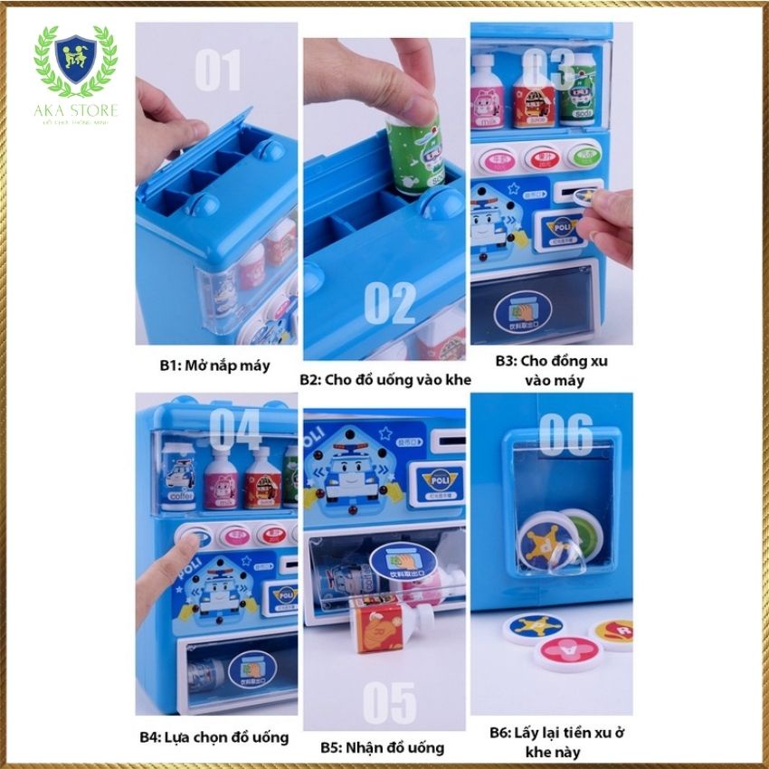 Đồ chơi máy bán nước tự động  máy bán hàng tự động cho bé, hàng nội địa Cao cấp