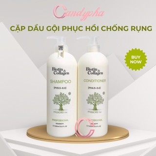 Dầu gội xả Biotin Collagen trắng giảm rụng tóc kích mọc tóc phục hồi tóc khô xơ hàng chính hãng