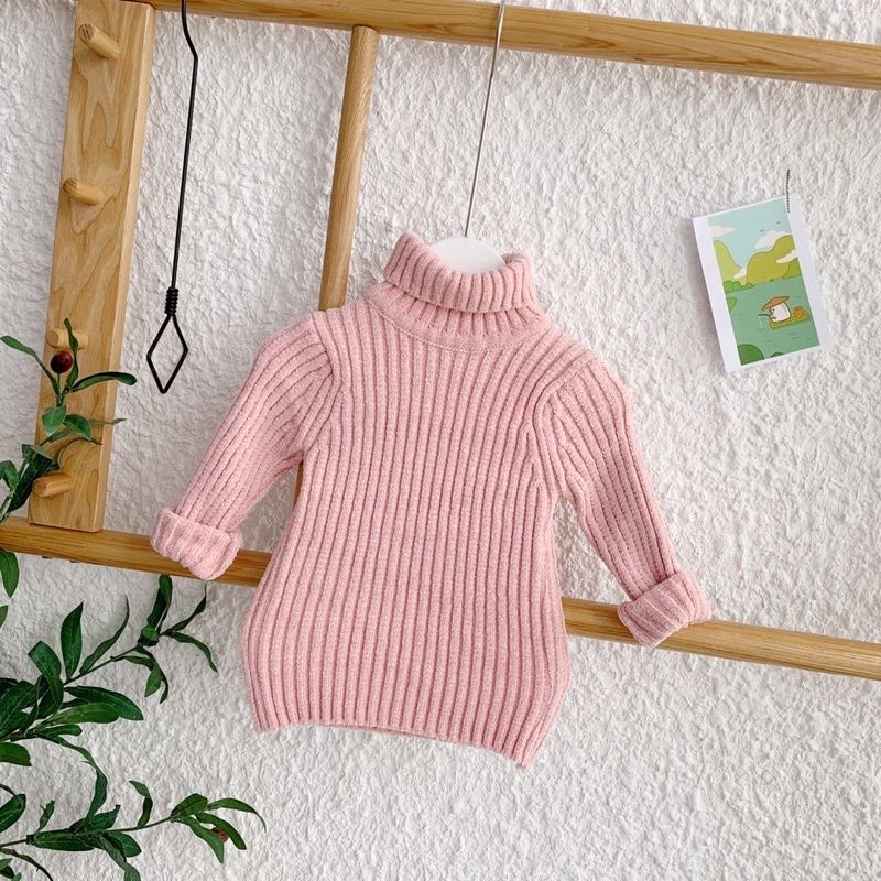 ÁO LEN TUYẾT CAO CỔ HÀNG QUẢNG CHÂU CHO BÉ TRAI VÀ BÉ GÁI