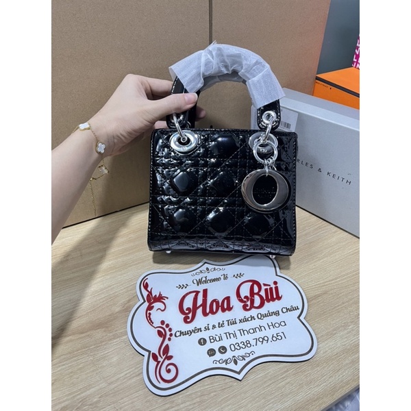 Túi Di”or La”dy Da Bóng Tag Bạc Hàng Full Hộp Chuẩn Sup