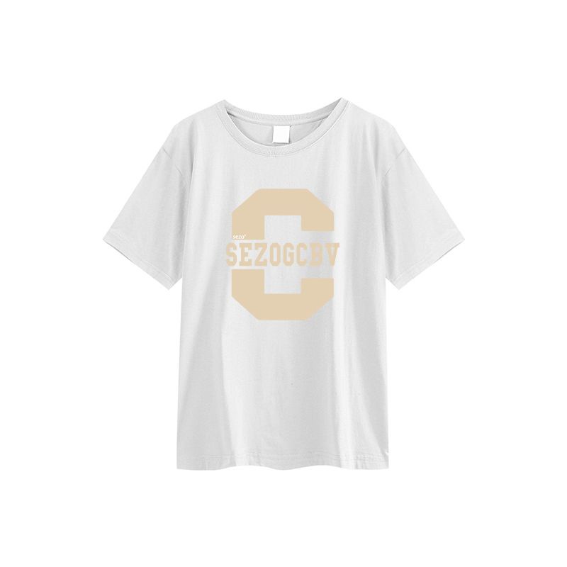 ihkke Áo Thun Tay Ngắn Màu Đen In Chữ Phong Cách Hàn Quốc Thời Trang Cho Cặp Đôi