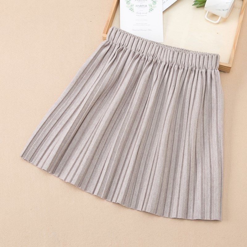 Chân Váy Ngắn Xếp Ly Phong Cách Phương Tây Thời Trang Thu Đông Mới 2021 Dành Cho Bé Gái