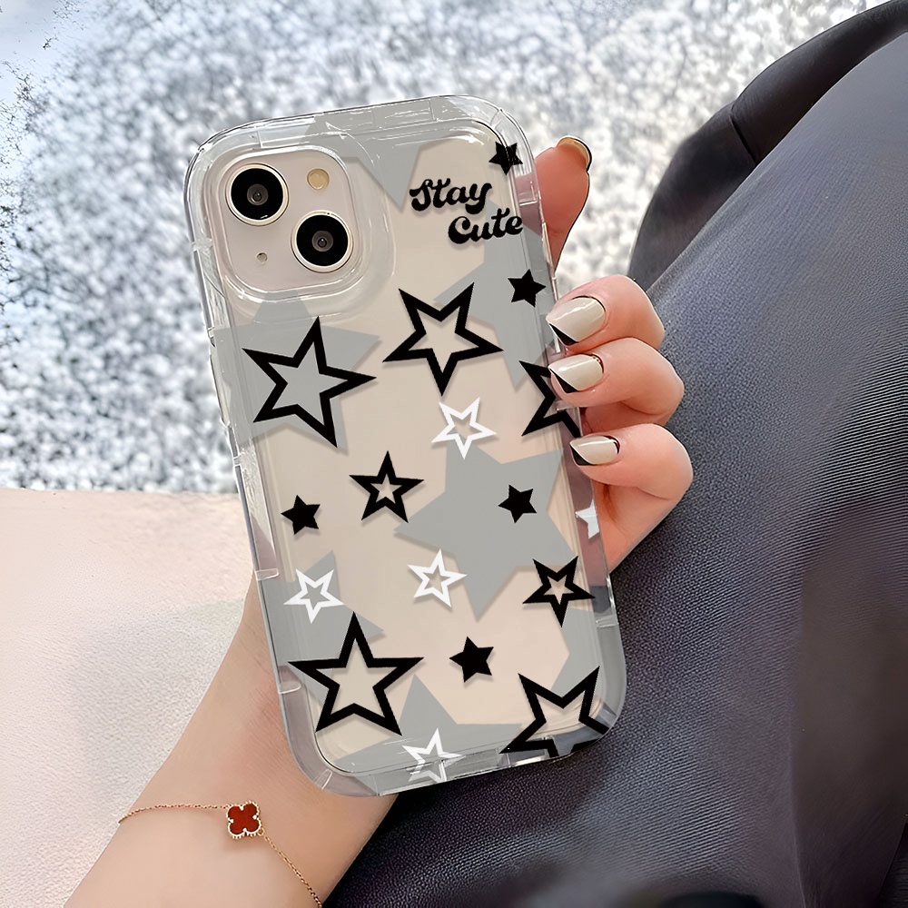 Ốp Điện Thoại Trong Suốt In Hình Ngôi Sao Cho iphone 14promax 11 13 12 7Plus X XS Max