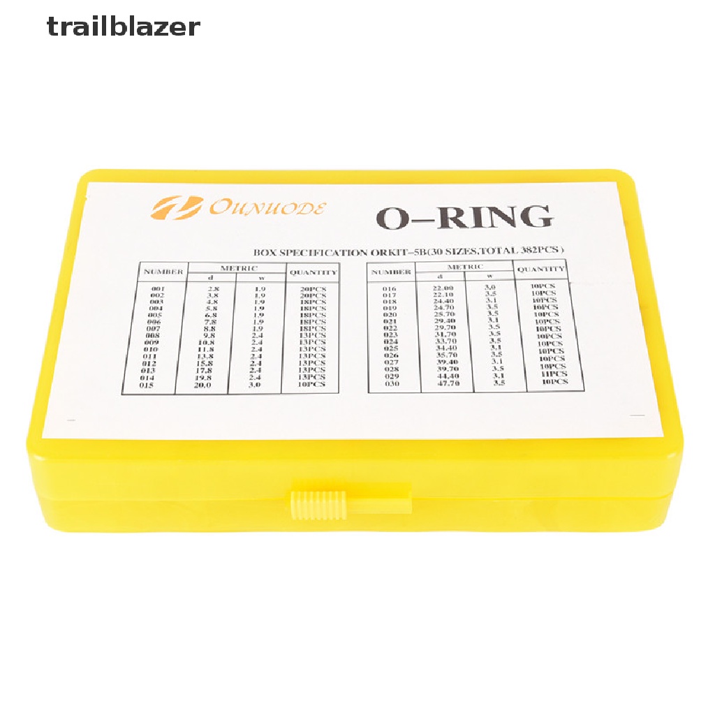 Set 386 Vòng Đệm Cao Su Chữ O Màu Đen Đa Năng Cho Dụng Cụ Gia Đình UIO