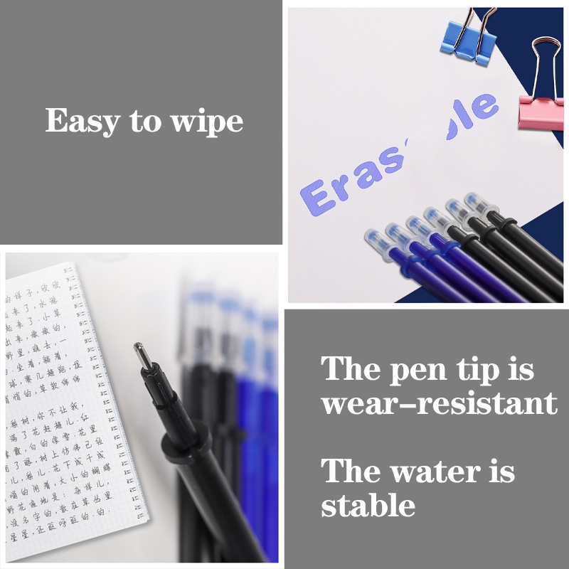 Set Bút Bi Mực Đen / Xanh Ngòi 0.5mm Có Thể Tẩy Xóa Được