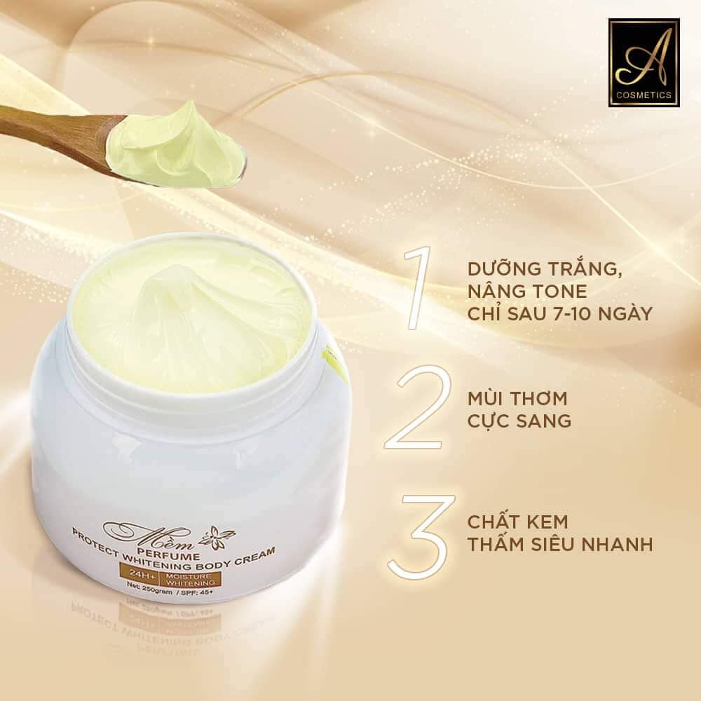 Set dưỡng trắng da mặt gồm kem face Pháp và kem body trắng da toàn thân Acosmetics dưỡng ẩm, cải thiện màu da hiệu quả