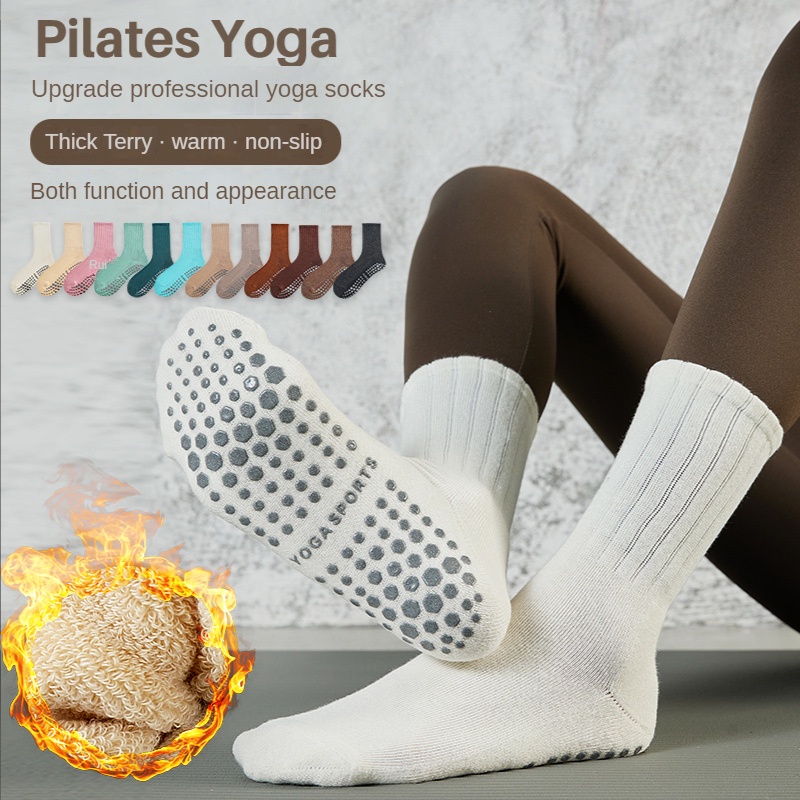 Vớ Tập yoga / Pilates Dài Chuyên Nghiệp Mùa Thu Và Mùa Đông Mới Dành Cho Bạn Nữ