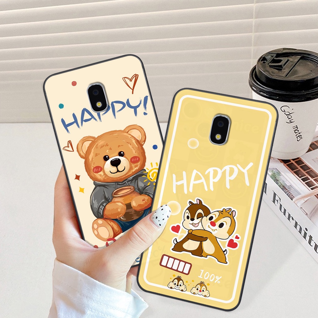 Ốp Samsung J3 Pro in hình gấu vịt caro nhiều màu sắc ngộ nghĩnh dễ thương