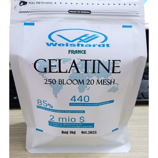 Gelatine tạo đông dẻo tránh được hiện tượng tách lỏng sản phẩm bịch 1kg