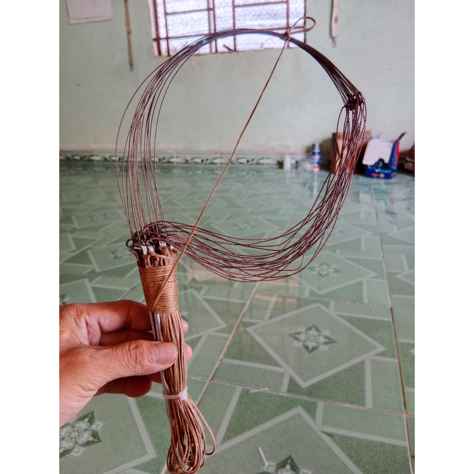Giò bẫy gà rừng thép khoan khuyên đúc cải tiến