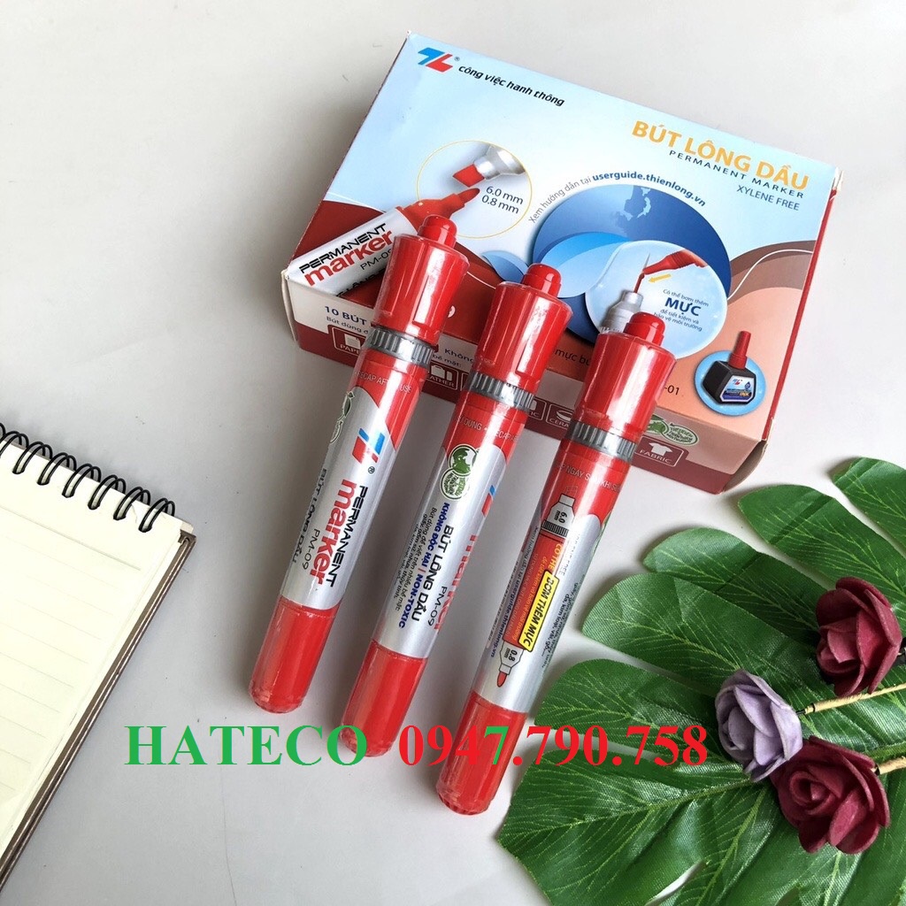 Bút lông dầu Thiên Long PM09  Bút không xóa được - Bút dạ dầu PM - 09