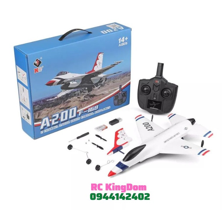 Máy bay điểu khiển từ xa Wltoys XK A200 F16B giá siêu rẻ
