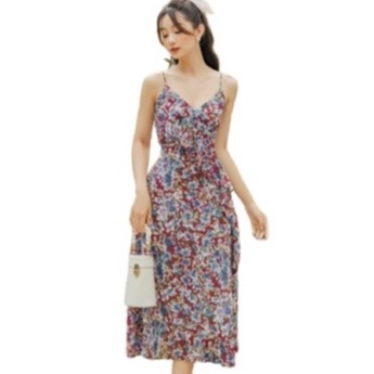OLV - Đầm Dark Flowers Straps