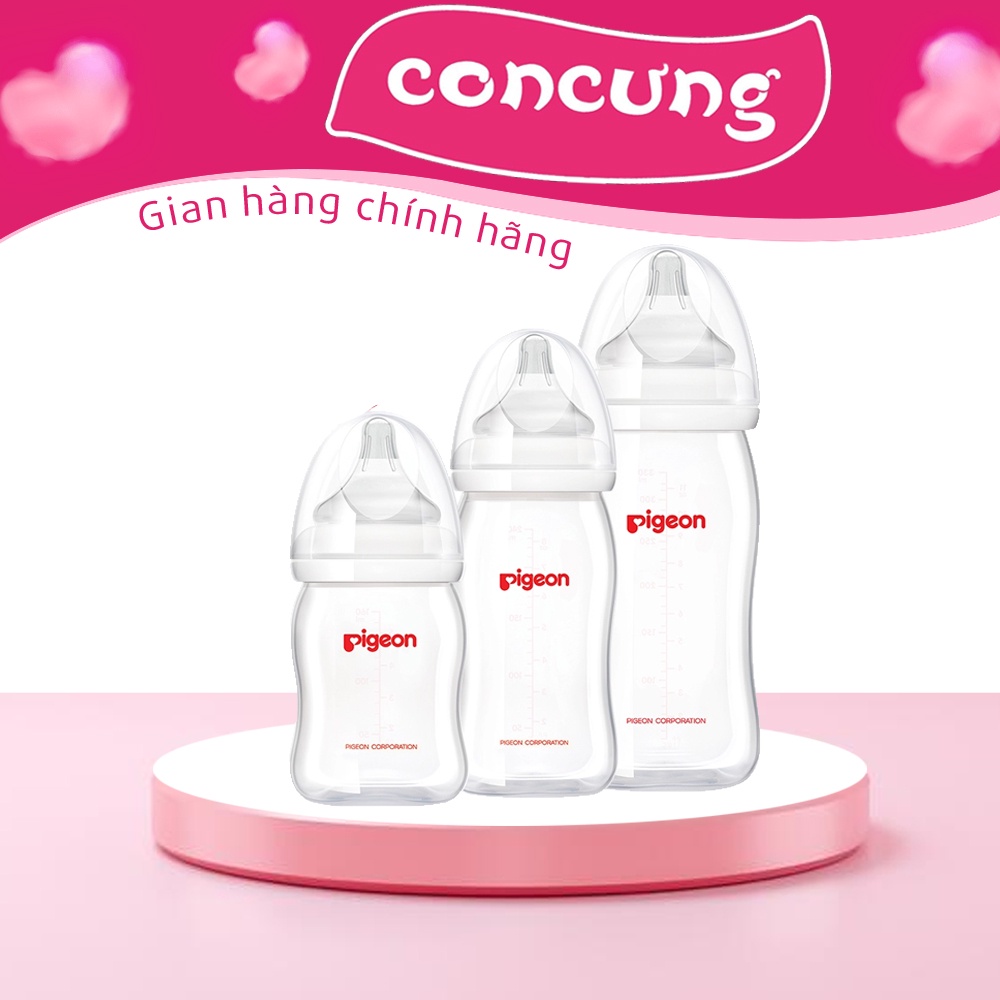 Bình Sữa Pigeon Cổ Rộng PP Plus 160ML/260ML🌻 HÀNG NHẬP KHẨU🌻