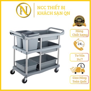 Xe đẩy phục vụ bàn ăn nhà hàng, khách sạn - xe dọn đồ ăn thừa khách sạn. mã sp 032e