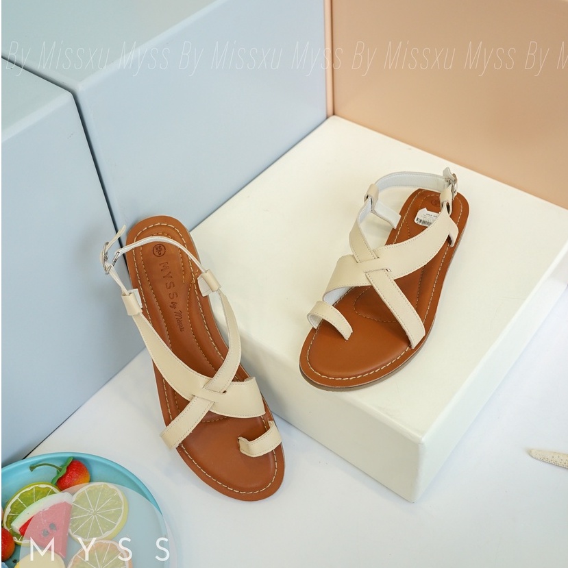 Giày sandal xỏ ngón phối quai chéo cao cấp thời trang MYSS - SDDT03