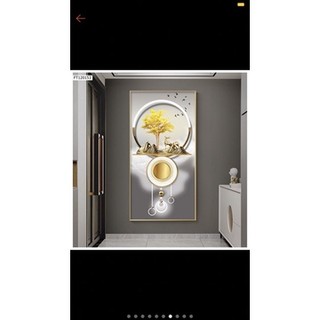 Tranh tráng gương theo yêu cầu khách hang kích thước 55cmx110cm