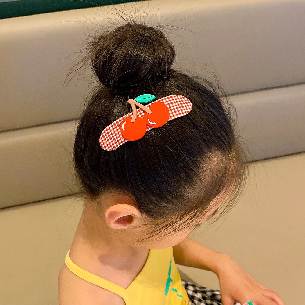Set 3 Cài Tóc Dán Họa Tiết Hoạt Hình Nhiều Màu Xinh Xắn Cho Bé Gái