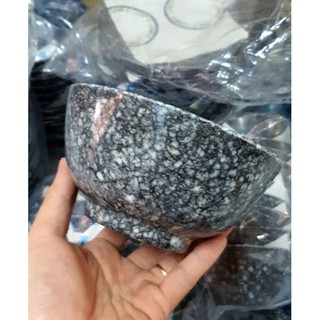 Chén đựng cơm ,chè nhựa Melamine vân đá đen