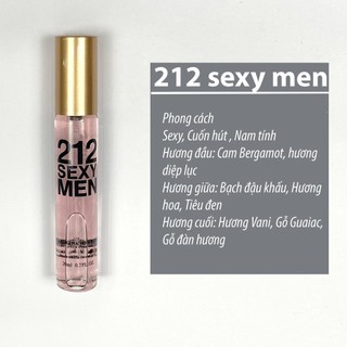 Nước hoa nam carolina herrera 212 sexy men 20ml thơm lâu nâu ngọt dịu 20ml - nước hoa chiết