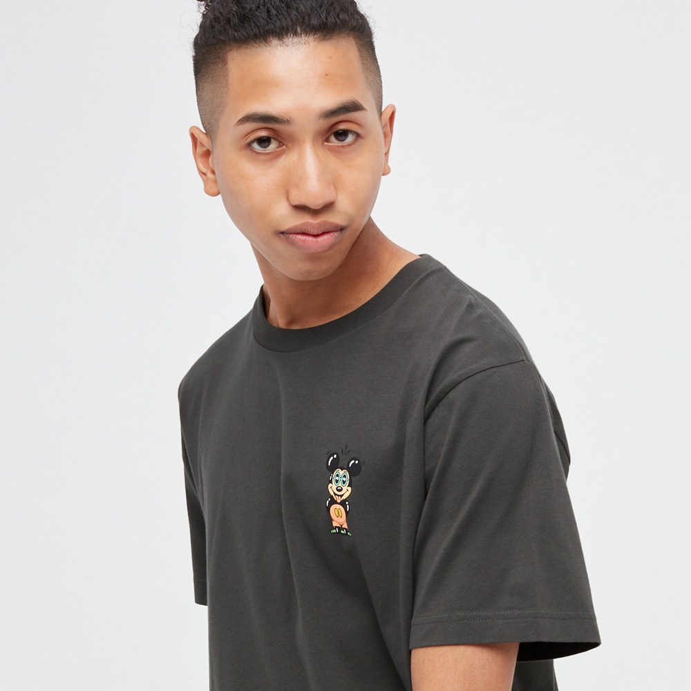 Uniqlo Áo Thun Tay Ngắn In Hình Chuột Mickey 447388
