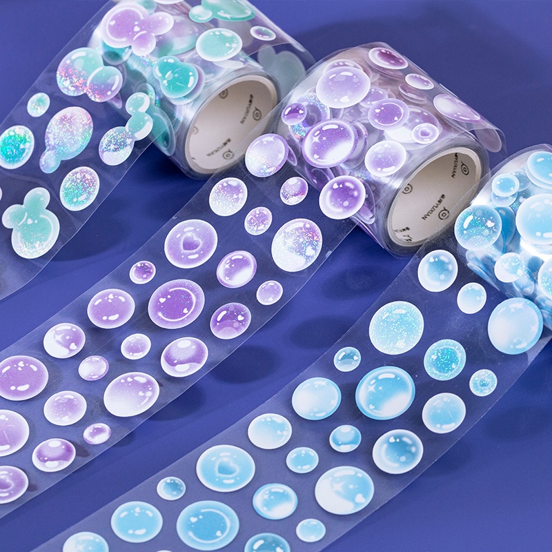 ĐOẠN TAPE CHIẾT ~15CM -  Các mẫu pet tape sticker trang trí toploader, sổ, văn phòng phẩm nhỏ xinh