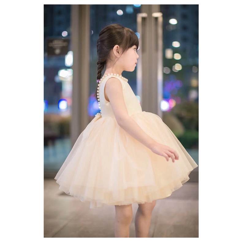 Váy công chúa cho bé SMUM,Đầm công chúa bé gái đính hạt cao cấp model 2022