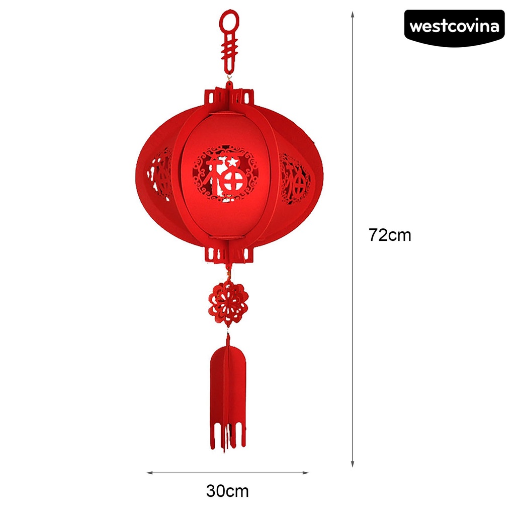 [Hot]☃Lồng Đèn Không Dệt Treo Trang Trí Năm Mới