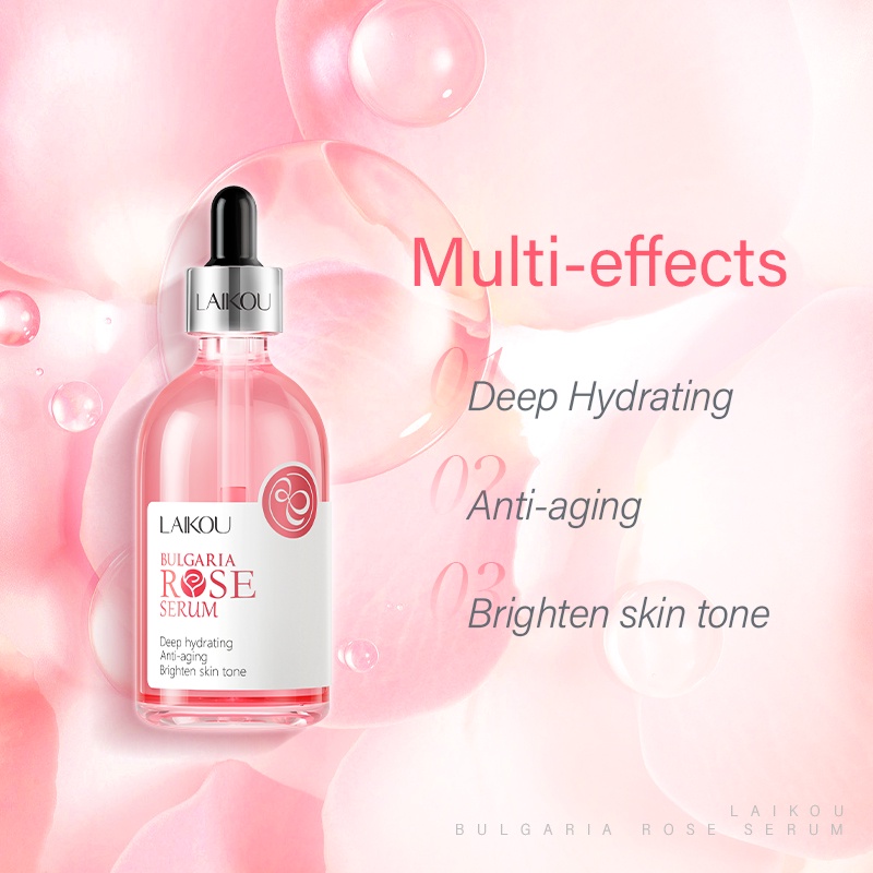 Serum Hoa Hồng LAIKOU 100ml Dưỡng Ẩm Nuôi Dưỡng Làm Sáng Tông Màu Da