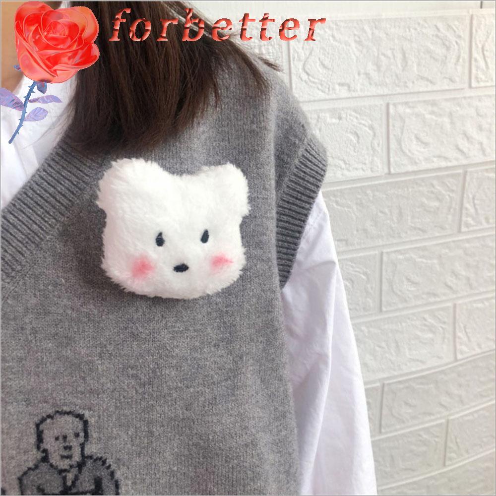 Ghim cài áo hình thỏ/ gấu xinh xắn dễ thương cho nữ