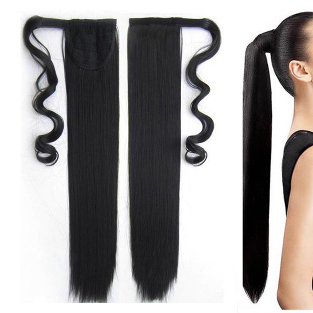 Tóc Giả Thẳng Dài Màu Đen Dùng Hóa Trang Cho Nữ