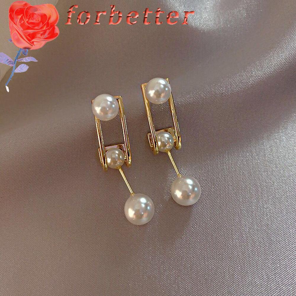 Bông Tai Thời Trang S925 Đính Ngọc Trai Nhiều Màu Cho Nữ