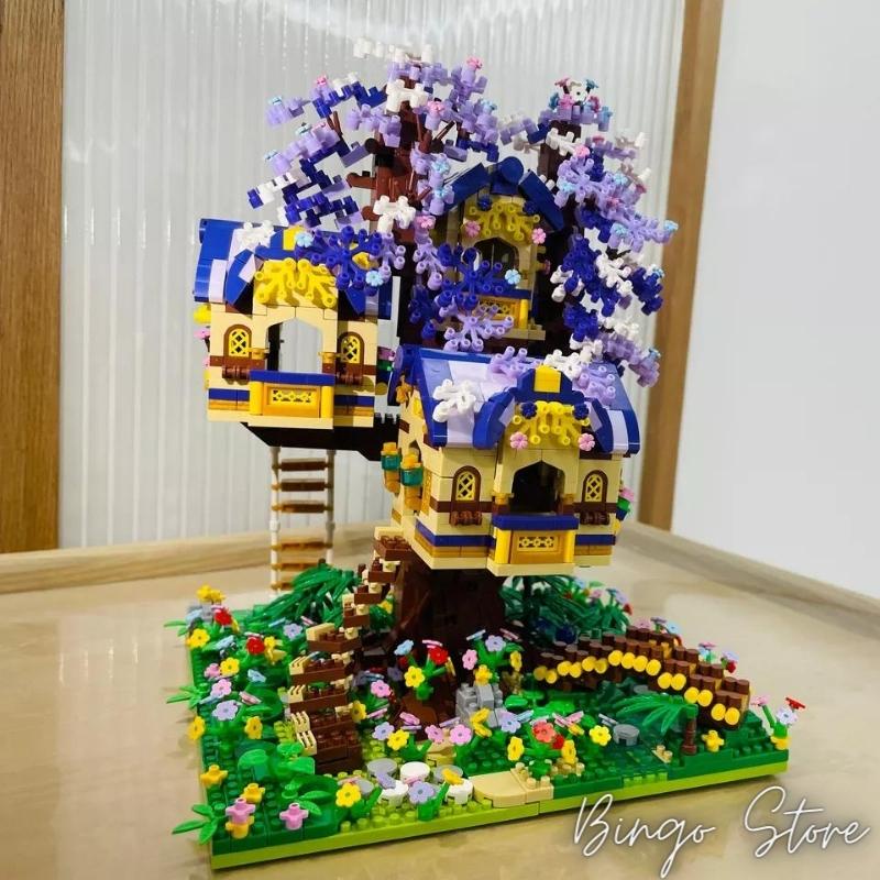 MÔ HÌNH LẮP RÁP NGÔI NHÀ HOA TỬ ĐẰNG 3308 CHI TIẾT