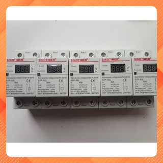 [Sẵn hàng] Bảo vệ chống quá áp, mất pha, bảo vệ điện áp, đứt trung tính 1 pha 40A Có màn hình hiển thị