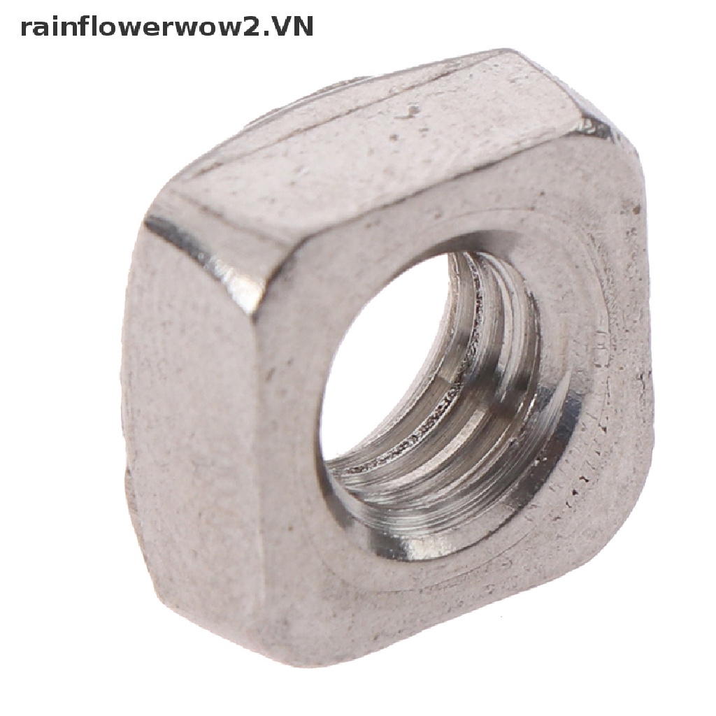 Set 20 Đai Ốc Vuông Bằng Thép Không Gỉ M3 M4 M5 M6 M8 304 Chuyên Dụng