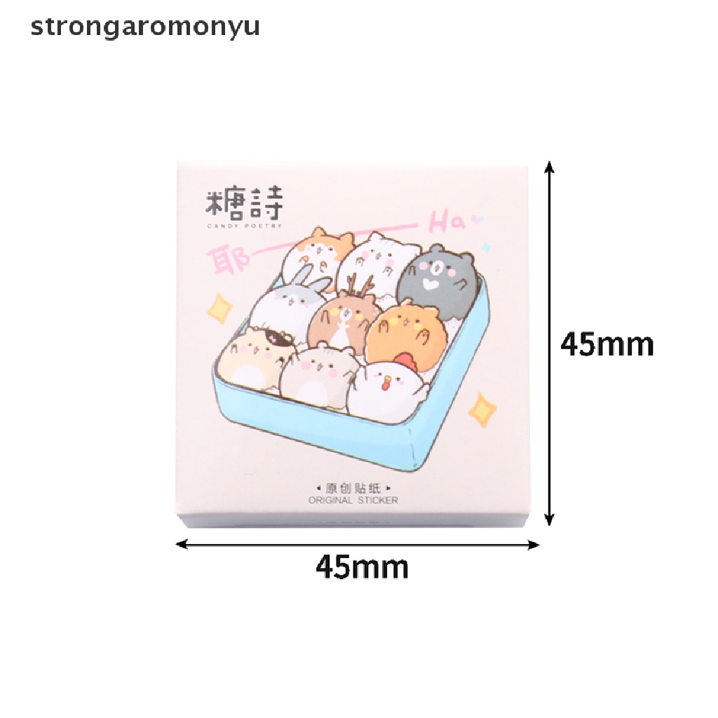 Bộ 45 Miếng Dán Hình Chuột Hamster Và Những Người Bạn Đáng Yêu Trang Trí Sổ Tay Nhật Ký Diy