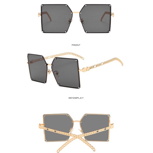 Kính Râm Chống Tia UV400 Tròng Màu Gradient Mới Cho Nữ