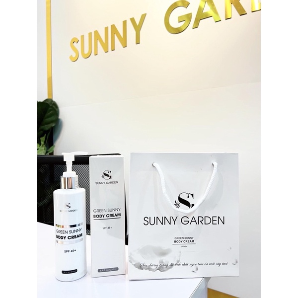 Sữa dưỡng trắng da body nâng tông chống nắng bơ dừa Ngọc trai Green Sunny [Mẫu mới]