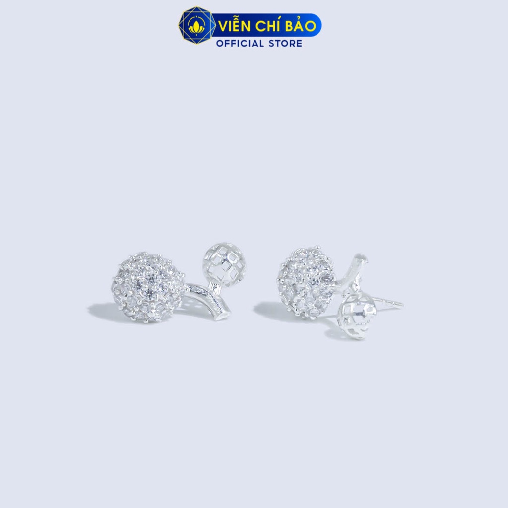 Bông tai bạc nữ quả Cherry chất liệu bạc 925 thời trang phụ kiện trang sức nữ thương hiệu Viễn Chí Bảo B400210