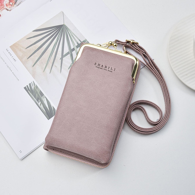 IELGY Túi Đeo Chéo Đựng Điện Thoại Sức Chứa Lớn Có Khóa Kéo Phong Cách Hàn Quốc Cổ Điển