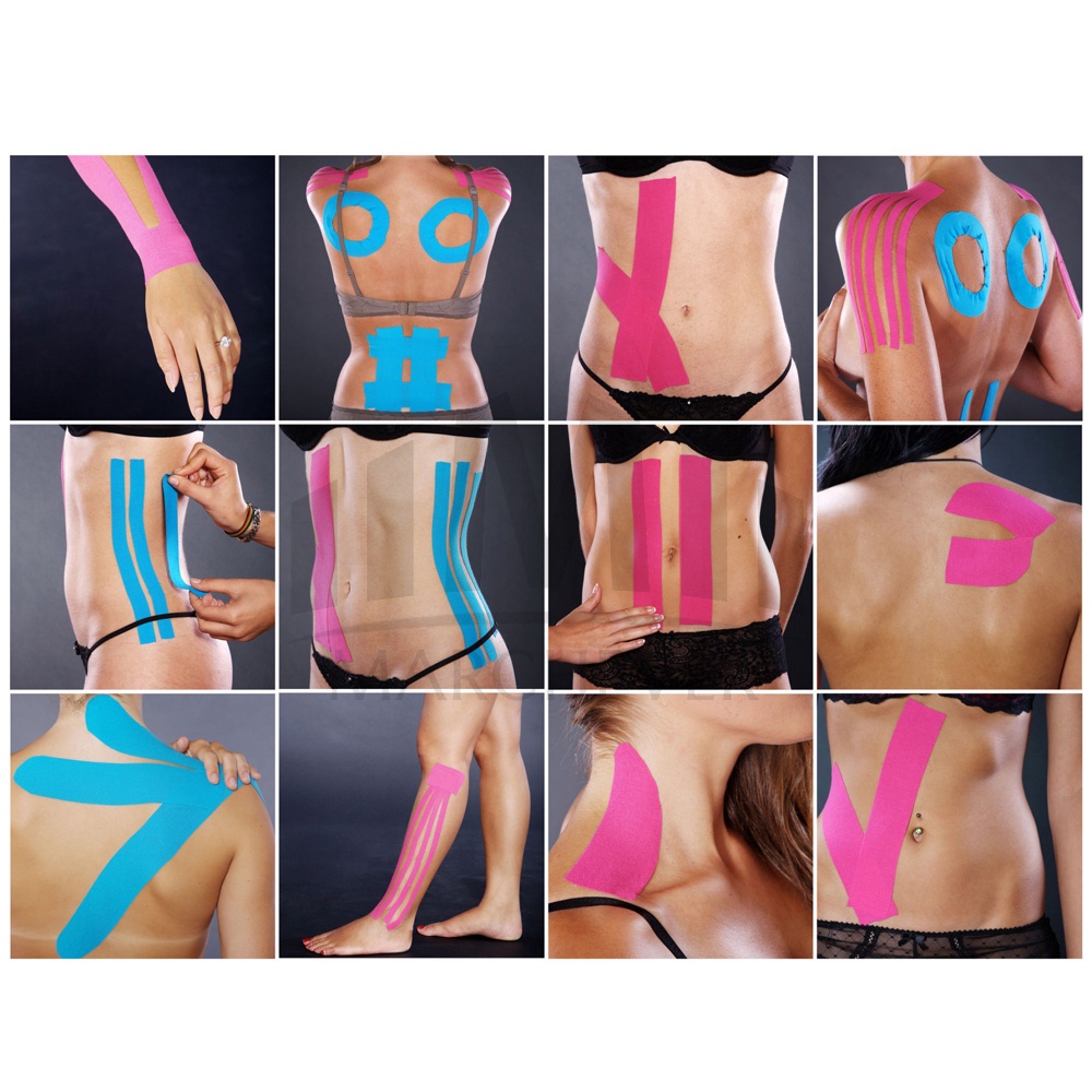 Băng keo thể thao dán cơ KINESIOLOGY, băng dán thể thao bóng đá hỗ trợ chống chấn thương