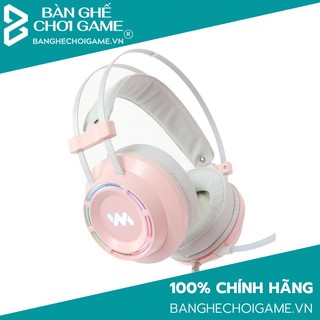 Tai nghe WangMing WM9800S màu hổng - Kết nối cổng USB giả lập 7.1