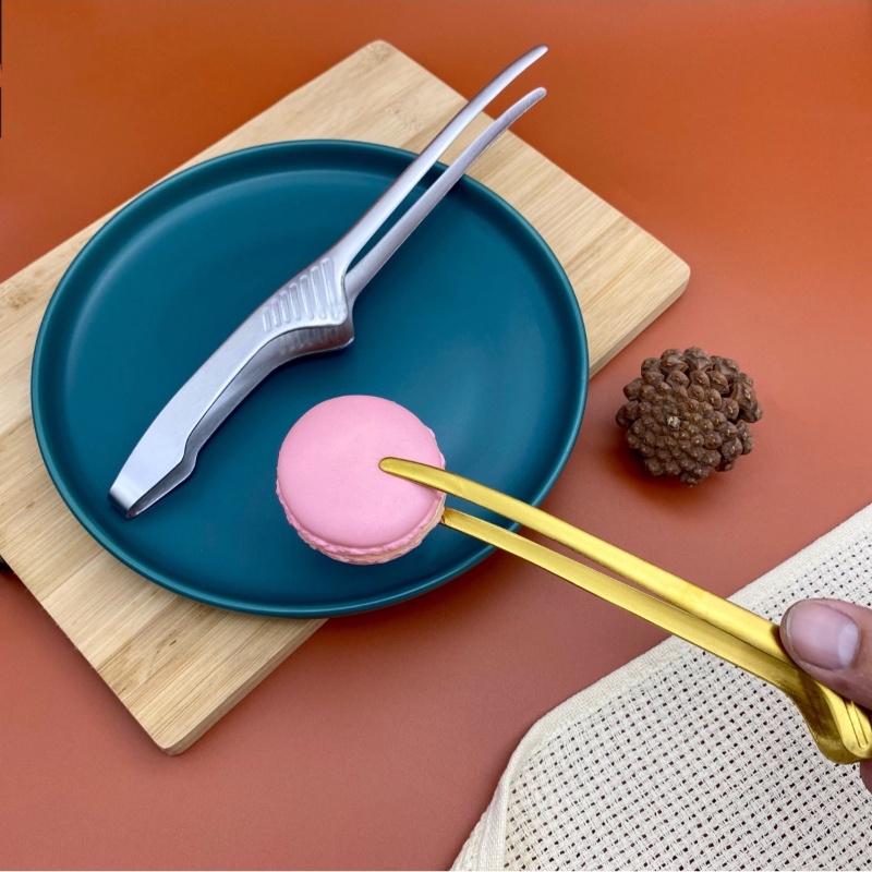 Kẹp Gắp Thức Ăn Tự Đứng Bằng Thép Không Gỉ Chống Trượt Cho Nhà Hàng / Nhà Bếp