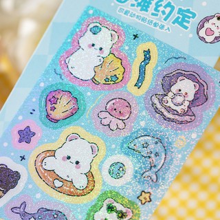1 Sticker Dán Trang Trí Sổ Lưu Niệm