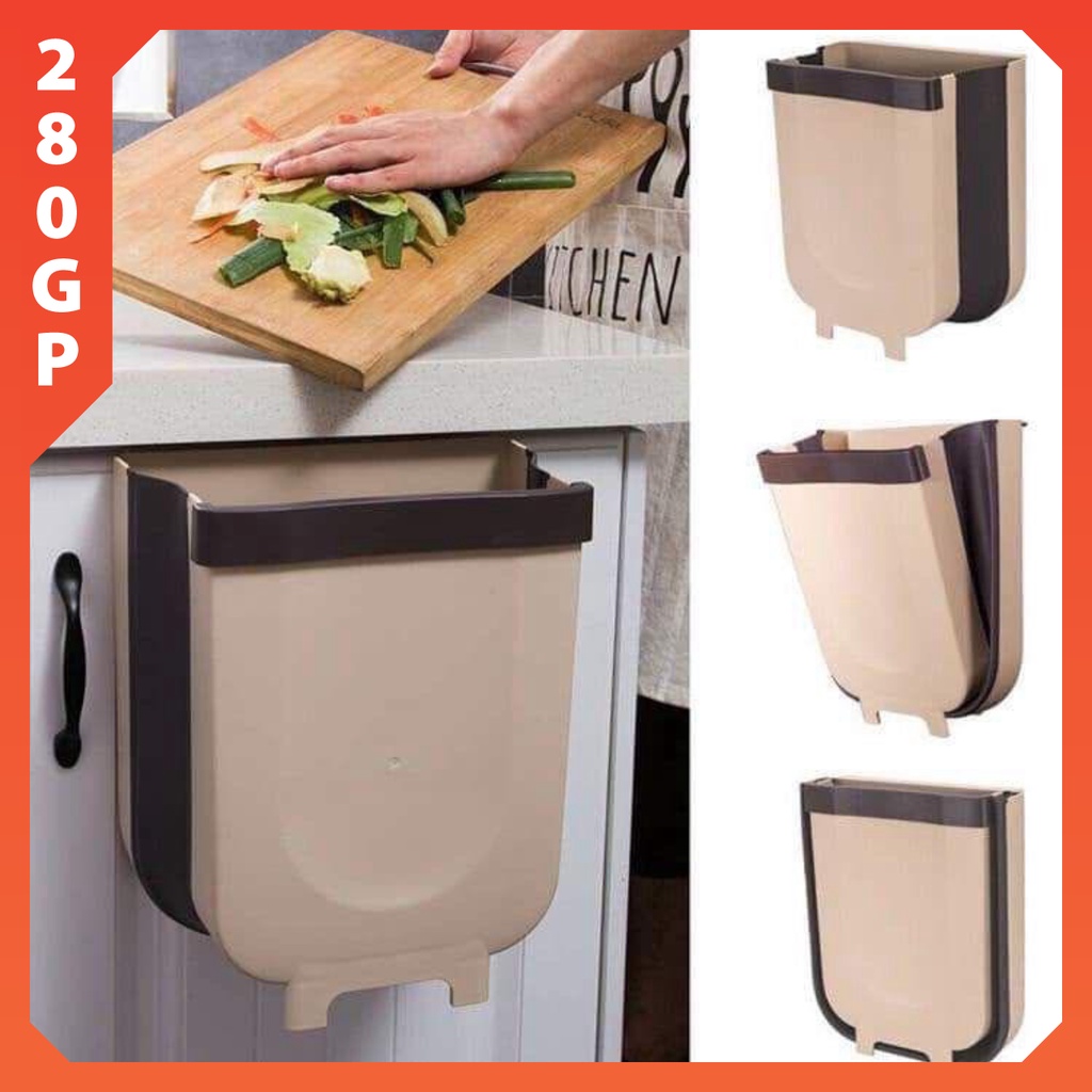 Thùng Rác Gấp Gọn Thông Minh, Treo Cửa Bếp Cửa Tủ Tiện Lợi