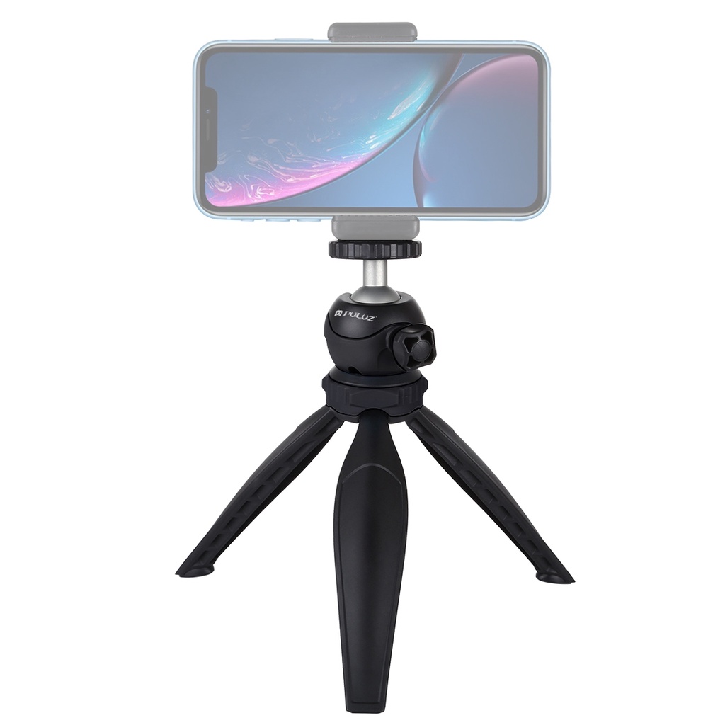 Puluz Giá Đỡ Ba Chân Bỏ Túi 20cm Bằng Nhựa Với Đầu Bi Xoay 360 Độ Cho Điện Thoại Thông Minh / GoPro /