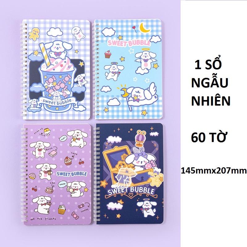 Sổ Tay A5 Ghi Chép Cute Ghi Chú Dễ Thương Mini Học Sinh VPS19