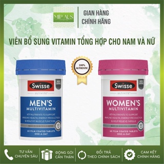Vitamin Tổng Hợp Cho Nam, Nữ Swisse Men s Women s Ultivite Multivitamin Úc